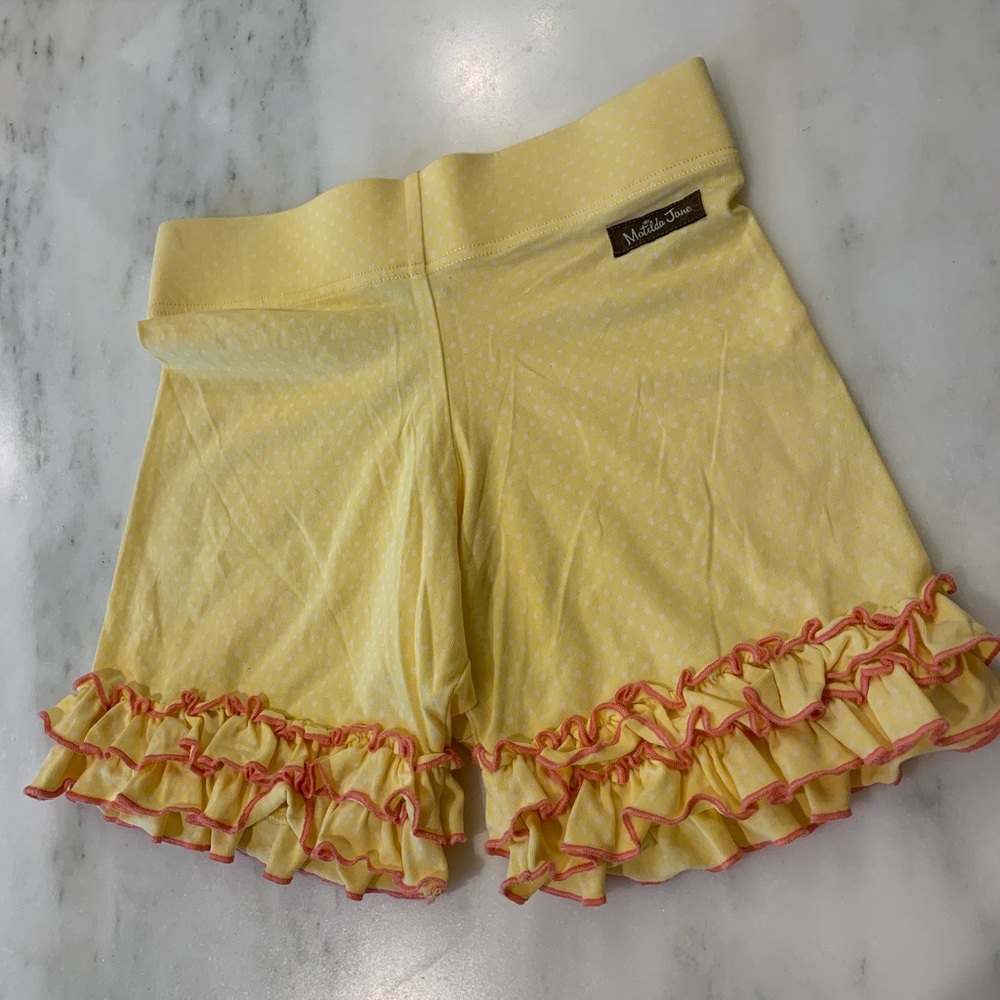 Matilda Jane Cheerful Shorties Yellow Dot 12
